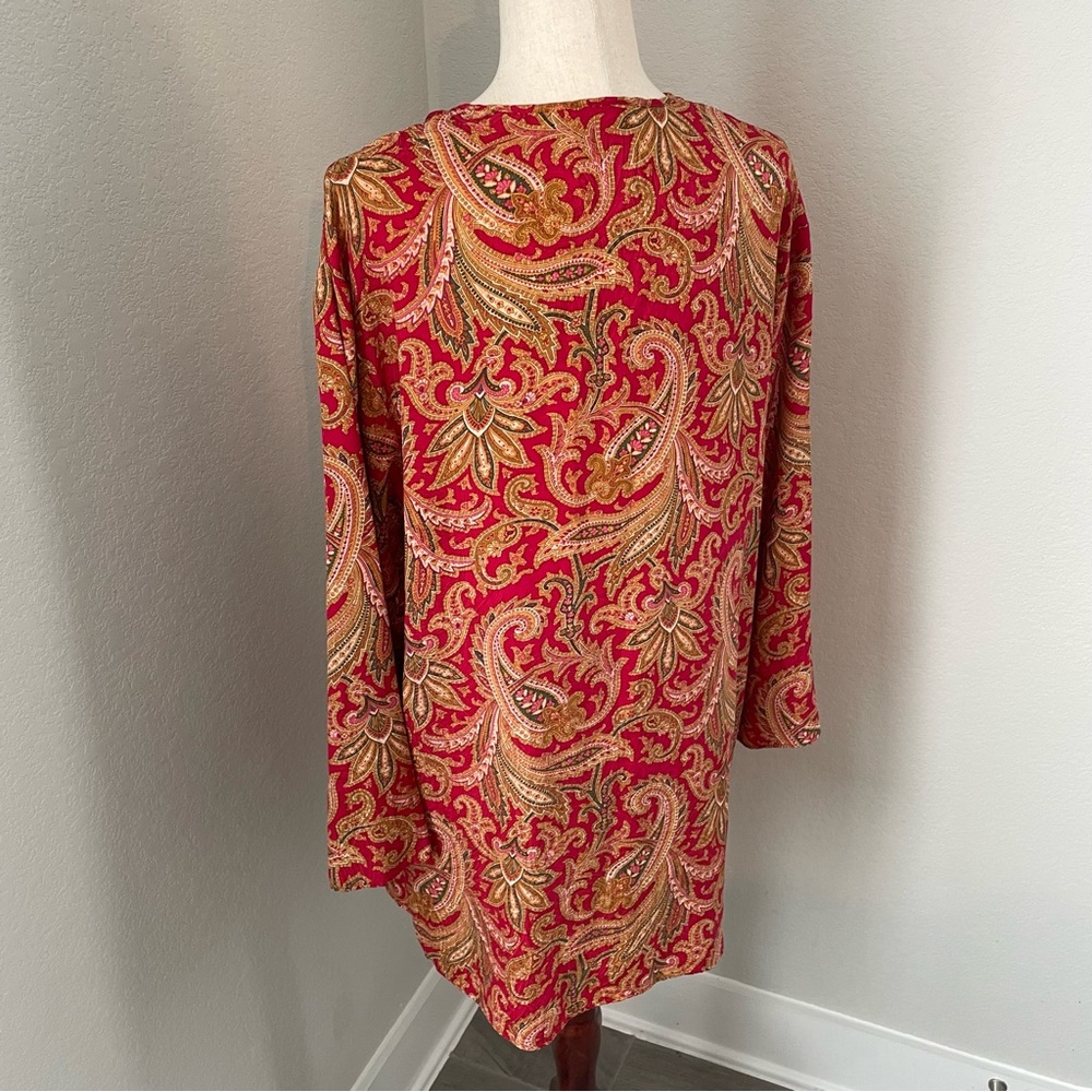 Vintage Victorias Secret Silk Paisley Print Nightgown Lingerie Gold Label - Picture 7 of 9